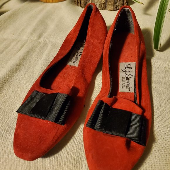 L.J. Simone Vintage Suede Heels - Picture 3 of 11